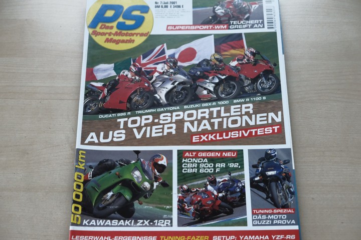Deckblatt PS Sport Motorrad (07/2001)